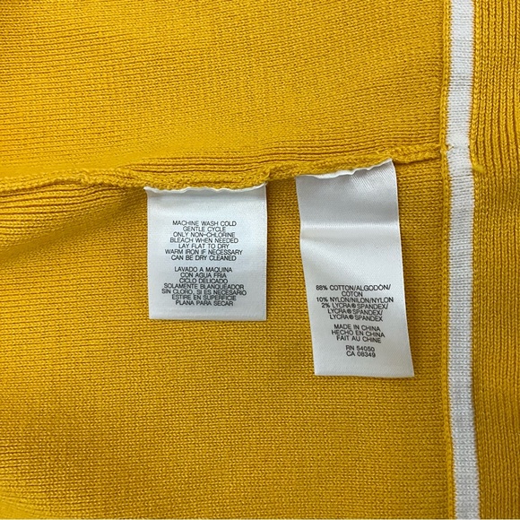 Jones New York Blazer Size 3X Yellow with White Accents - Picture 7 of 7